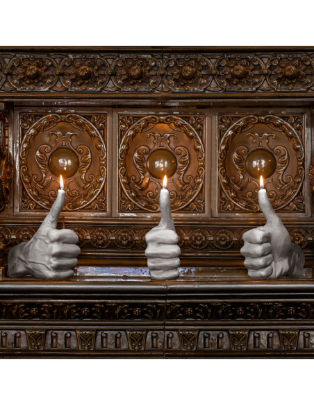 Świeca Hand OK Gray