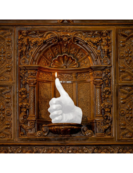 Świeca Hand OK White