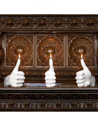 Świeca Hand OK White