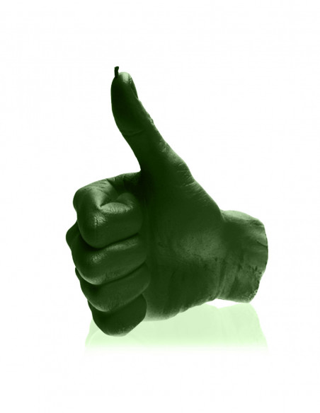 Świeca Hand OK Dark Green