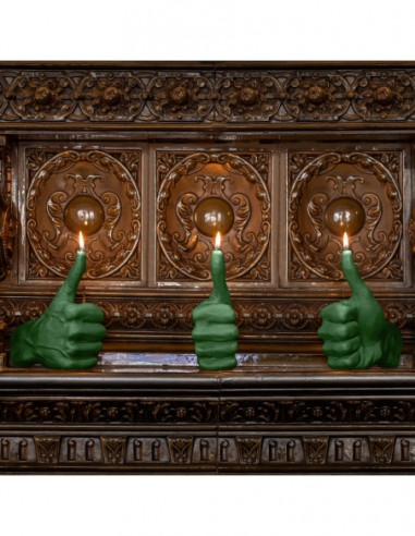Świeca Hand OK Dark Green