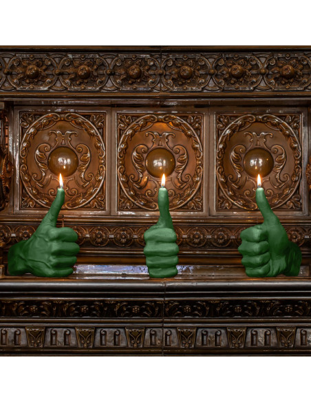 Świeca Hand OK Dark Green