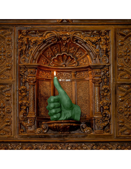 Świeca Hand OK Dark Green