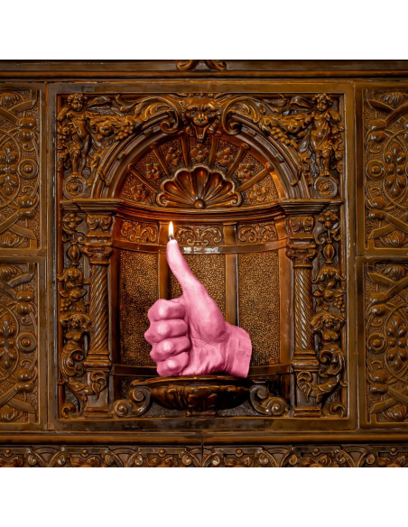 Świeca Hand OK Pink
