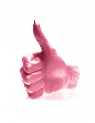 Świeca Hand OK Pink