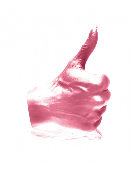Świeca Hand OK Pink