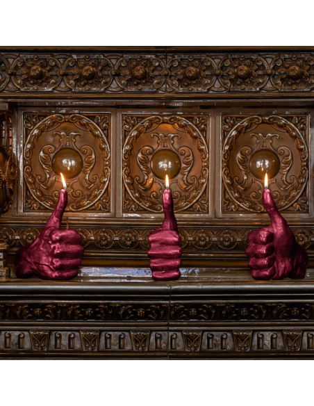Świeca Hand OK Red Metallic