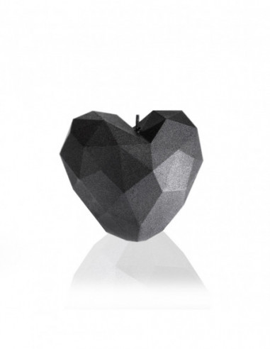Świeca Heart Low-Poly Steel