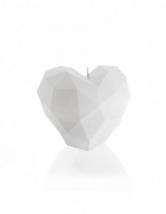 Świeca Heart Low-Poly White 2