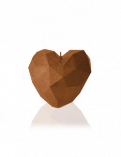 Świeca Heart Low-Poly Gold