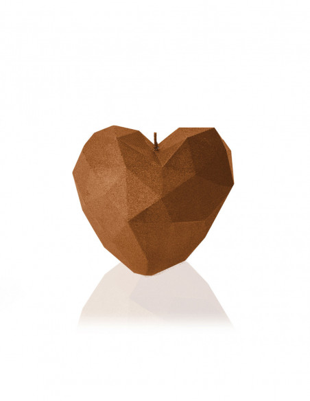 Świeca Heart Low-Poly Gold