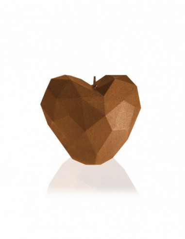 Świeca Heart Low-Poly Gold