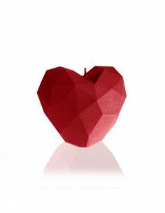 Świeca Heart Low-Poly Red 2