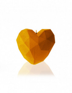Świeca Heart Low-Poly Orange