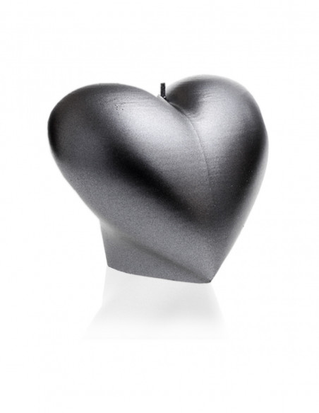 Świeca Heart Smooth Steel
