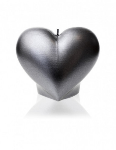 Świeca Heart Smooth Steel