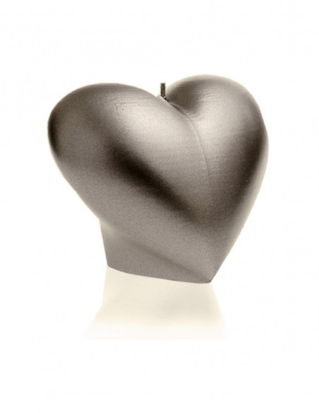 Świeca Heart Smooth Brass