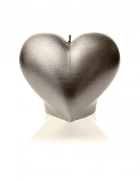 Świeca Heart Smooth Brass