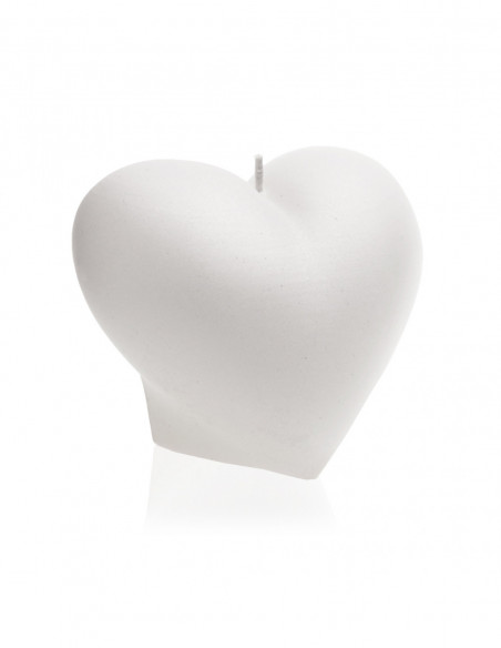Świeca Heart Smooth White