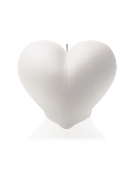 Świeca Heart Smooth White