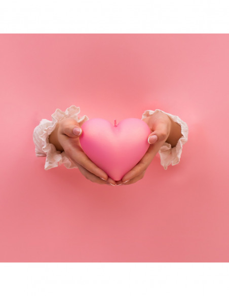 Świeca Heart Smooth White