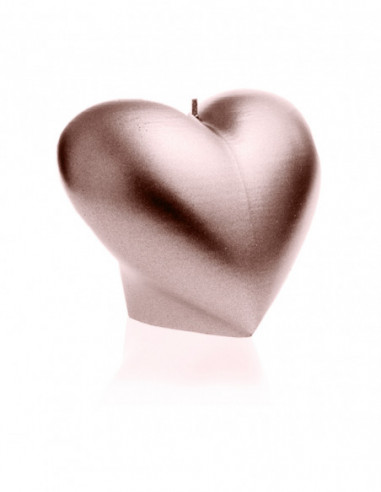 Świeca Heart Smooth Rose Gold