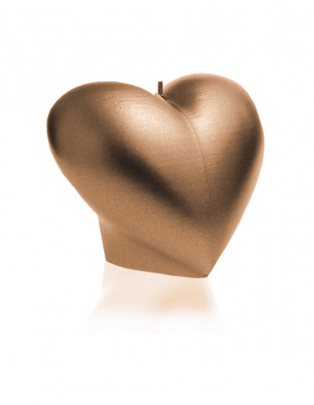 Świeca Heart Smooth Classic Gold