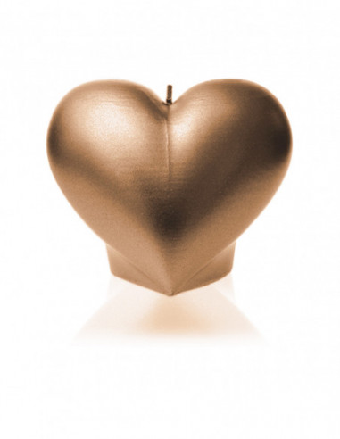 Świeca Heart Smooth Classic Gold