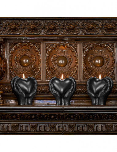 Świeca Hand LOVE Edition Black Metallic