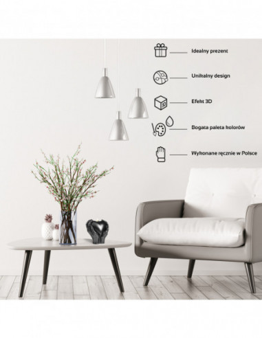 Świeca Hand LOVE Edition Black Metallic