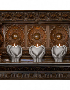 Świeca Hand LOVE Edition Gray