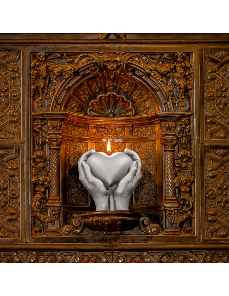 Świeca Hand LOVE Edition Gray