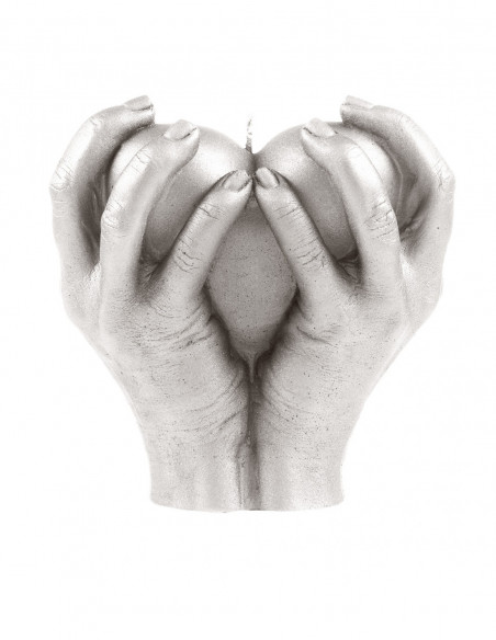 Świeca Hand LOVE Edition Gray
