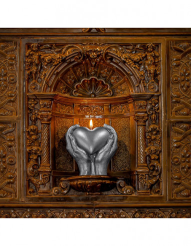 Świeca Hand LOVE Edition Silver