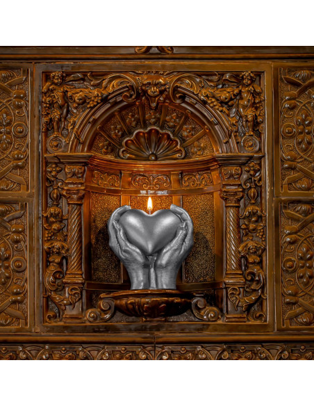 Świeca Hand LOVE Edition Silver