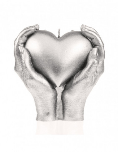 Świeca Hand LOVE Edition Silver