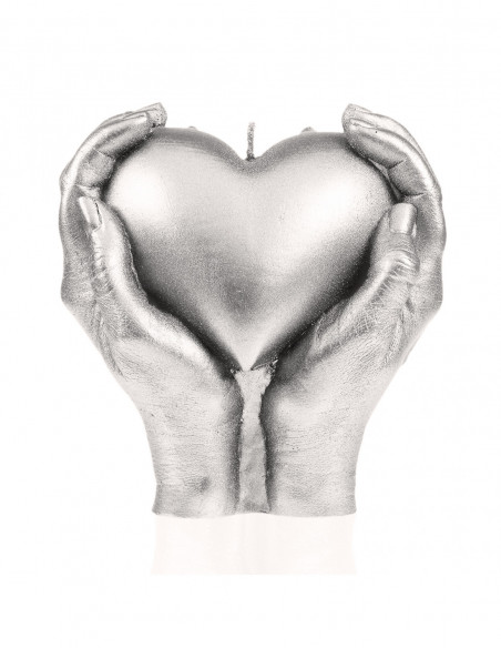 Świeca Hand LOVE Edition Silver