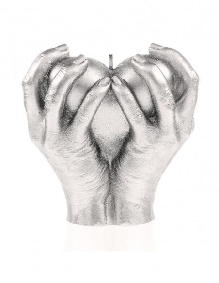 Świeca Hand LOVE Edition Silver