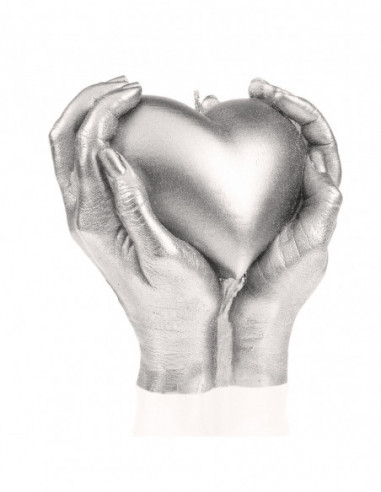 Świeca Hand LOVE Edition Silver