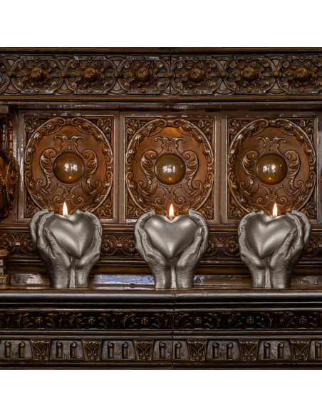 Świeca Hand LOVE Edition Brass