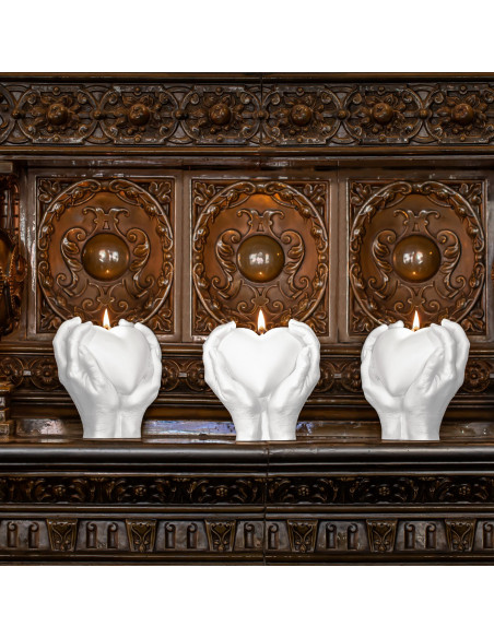 Świeca Hand LOVE Edition White