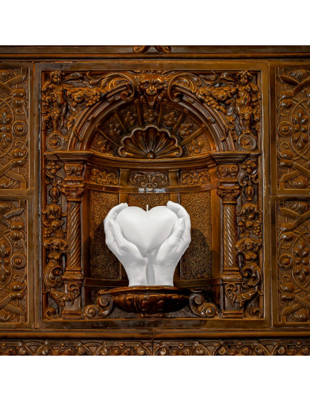 Świeca Hand LOVE Edition White