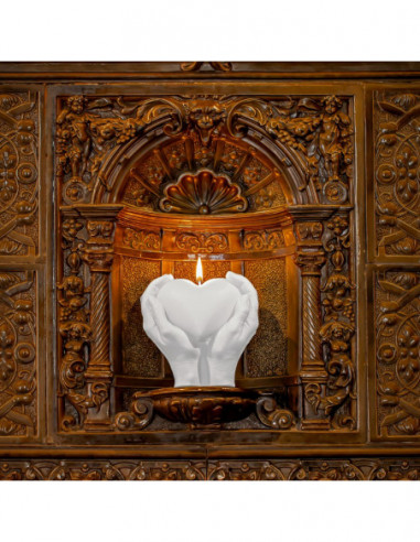 Świeca Hand LOVE Edition White