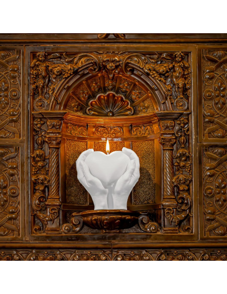 Świeca Hand LOVE Edition White