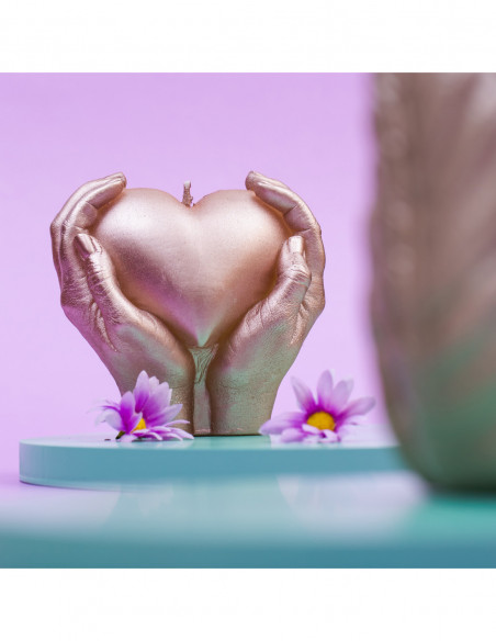 Świeca Hand LOVE Edition Rose Gold