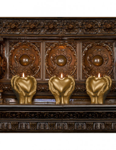 Świeca Hand LOVE Edition Classic Gold