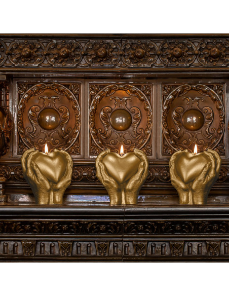 Świeca Hand LOVE Edition Classic Gold