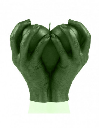 Świeca Hand LOVE Edition Dark Green