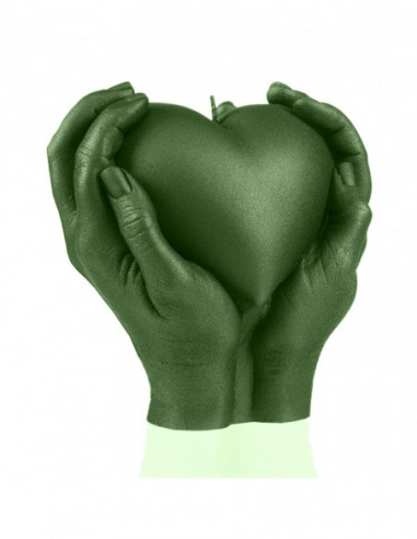 Świeca Hand LOVE Edition Dark Green