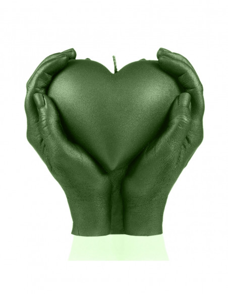 Świeca Hand LOVE Edition Dark Green